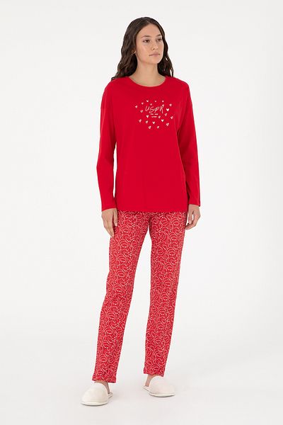 U.S. Polo Assn. Women's Red Pajama Set 50303406 -Vr030