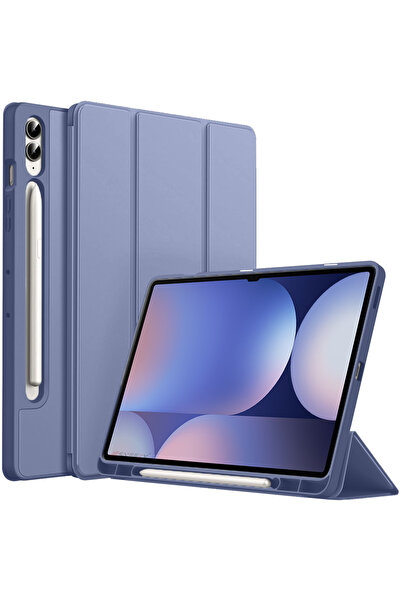Sneezy Samsung Galaxy Tab S10 Plus X820 12.4 İnç Kılıf Premium Silikon Kalem ...