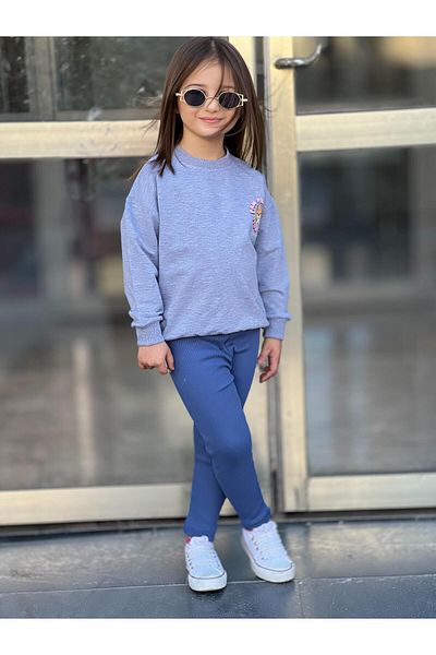 Uslukids Girl's Sweatshirt and Leggings Double Suit Seasonal-Winter