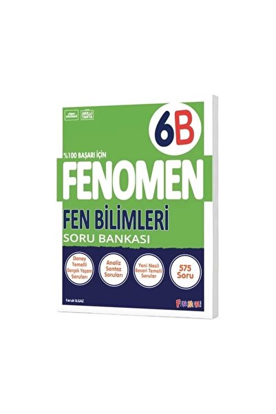 Gama Yayınları FENOMEN 6. SINIF FEN BİLİMLERİ B SORU BANKASI