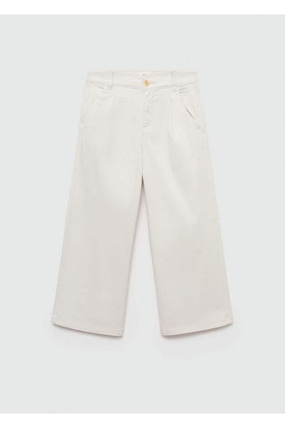 MANGO Kids Pleated culotte pants