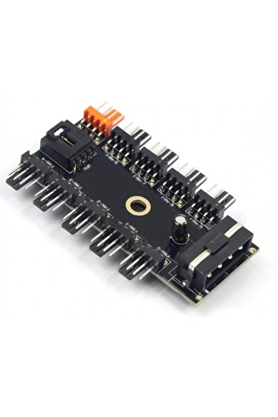 Ancheyn Fan Çoklayıcı Adaptör Ve Kablosu 10 Port Fan Power Ide Switch Pwm Çoğ...