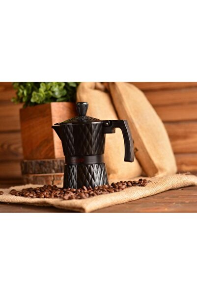 Bambum Taşev T1202 - Adamante Moka Pot, 3 Cups (Aluminum)