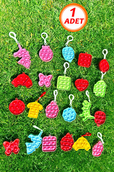 Bundeba 1 Adet Popit Anahtarlık Hediyelik Popit Anahtarlık Doğum Günü Karne Günü Hediyesi