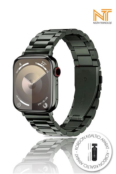 Nezih Case Apple Watch Series 2/3/4/5/6/7/8/9/se/ultra/ultra 2 42 44 45 49 ملم سوار من الفولاذ المقاوم للصدأ قابل للتعديل
