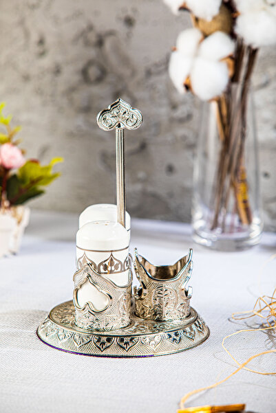 Genel Markalar Desire Tuzluk Biberlik Kürdanlık Takımı Nikel (228-K)