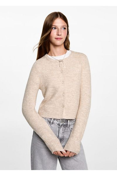 Mango Teen Cardigan de tricotaj cu nasturi
