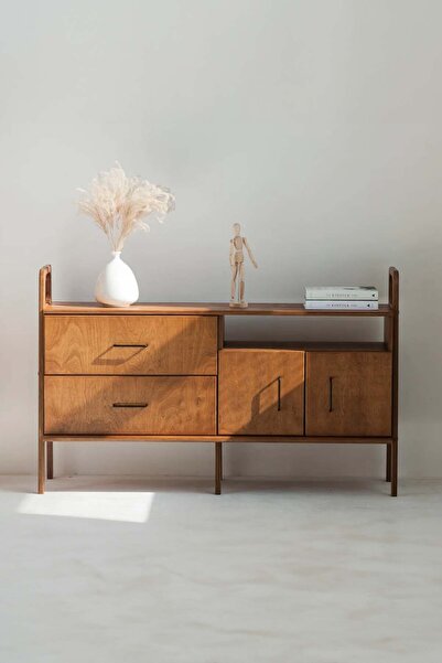 Woodesk Holz, Ahşap, Dolap Ve Konsol, 140x90, Tik Renk, Cpt4681-140