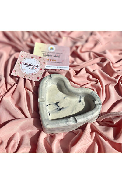 Handmade Mermer Desenli Dekoratif Siyah Küllük