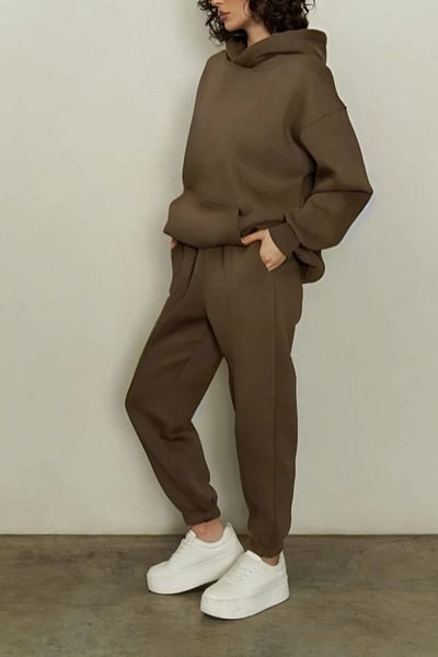 ruNadeS Σετ ποδιών Soft Fit - Γυναικεία φούτερ με στυλ περπατήματος και πόρτα