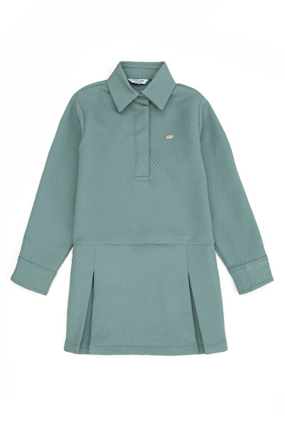 U.S. Polo Assn. Kız Çocuk Mint Dokuma Elbise 50272711-VR090