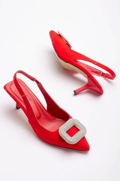 GULT Women's 7 Cm Satin Casual Summer Shoes