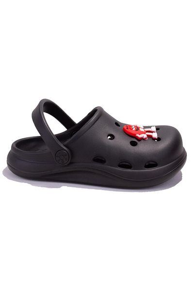 DAGOSTER Dja75-Crs01Cn Black Orthopedic Daily Boy's Cross Sports Slippers