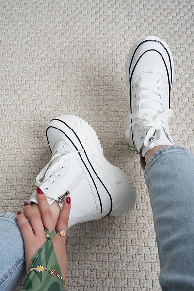 Guja Peggy Guja Imported Special Series - Genuine Leather White Women's Sports Boots
