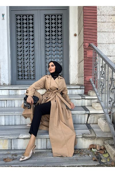 ensade Gilet Bolero Trench Coat Set