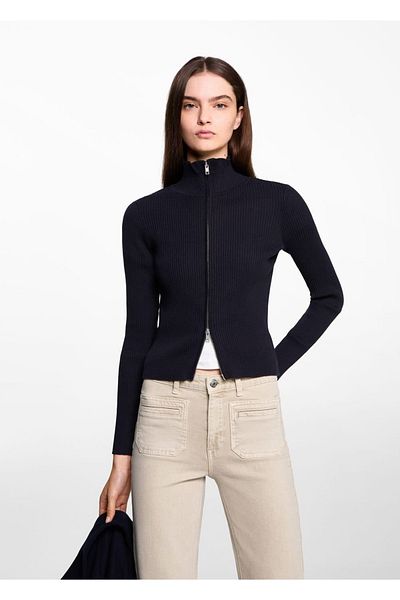 Mango Teen Pantaloni jeans evazați cu buzunar
