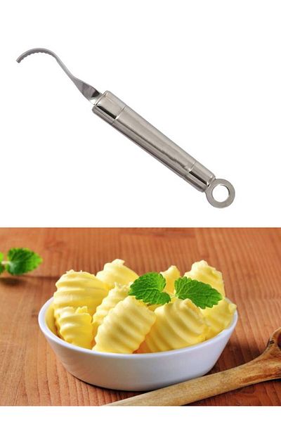 Jet's Home Butter Horn Stainless Steel Butter Spoon Presentation Spoon 21 cm