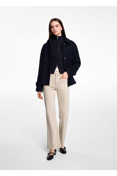 Mango Teen Pantaloni jeans evazați cu buzunar