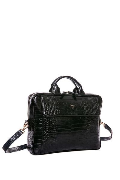 Bilik Deri Μαύρος Crocodile Unisex Laptop & Χαρτοφύλακας Wz09 214