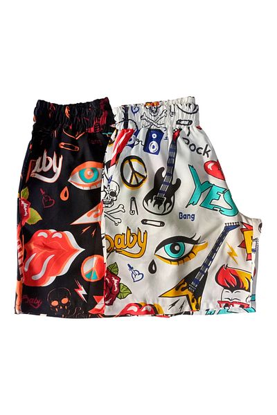 Vaak Vaak Σορτς Unisex με υφαντό βισκόζη καθημερινά