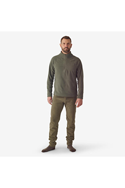 Decathlon Solognac Men's Fleece Underwear - Green - Hunting and Nature Observation - Top - 100