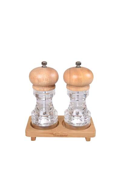 Bambum Varela - 2li Tuz-karabiber Öğütücü Set Ahşap Küçük