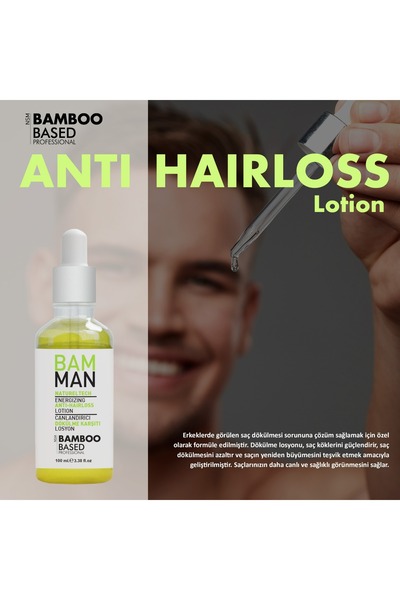 Bamboo Based Professional لوشن منعش مضاد للتساقط للرجال من بام مان 100 مل