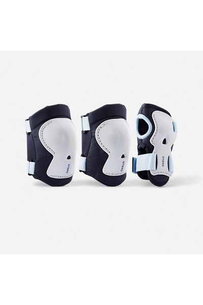 Decathlon Children's Skate/Skateboard/Scooter 3x2 Support Set - Blue - PLAY