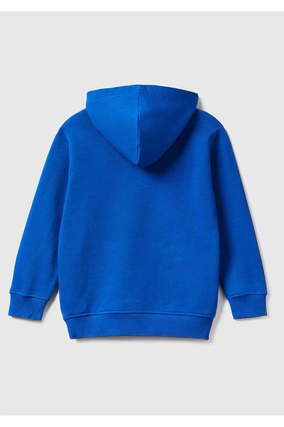 Benetton Blue Boy's Kangaroo Sweatshirt