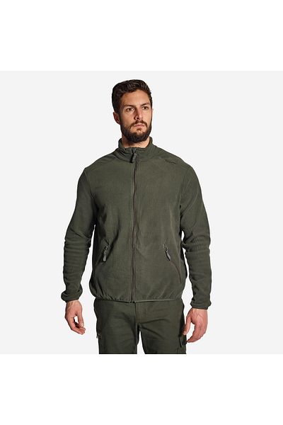 Decathlon Ανδρική ζακέτα Solognac Fleece - Κυνήγι και Παρατήρηση της Φύσης - Πράσινη - 100