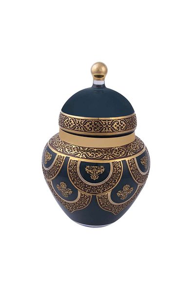 Canba Beylerbeyi Turquoise Boutique Sugar Bowl with Lid