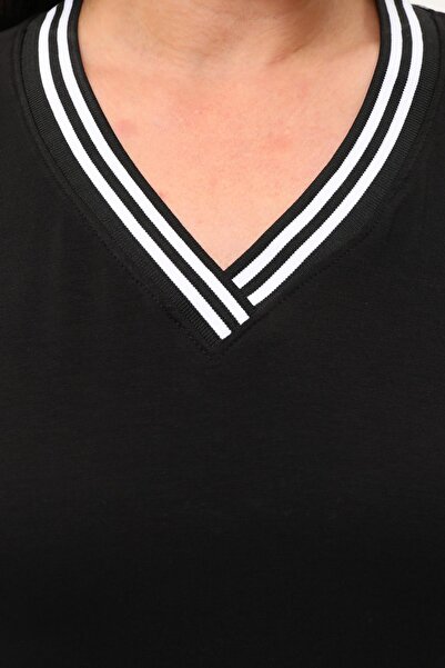 Ebsumu Дамски черен анцуг Capri голям размер