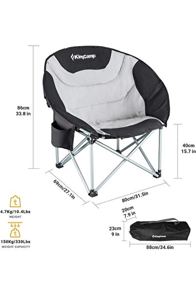 KINGCAMP MOONGAZER SANDALYE (BLACK/GREY)