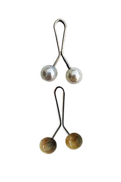 Marsilyan طقم وشاح حجاب ومشبك شال مكون من قطعتين 6