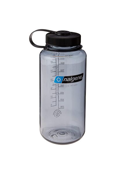 NALGENE Sustain 32oz Wide Mouth Bottle (Grey with Black Cap)