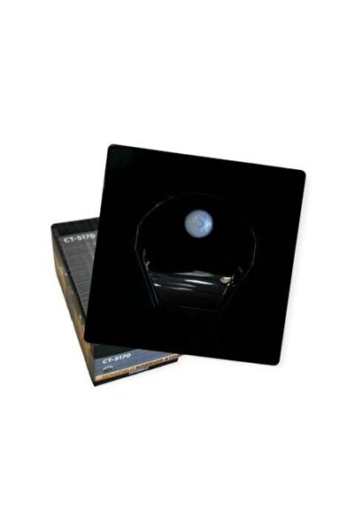Cata CT-5170 1 WATT SİYAH KASA SENSÖRLÜ KORİDÖR ARMATÜRÜ BEYAZ