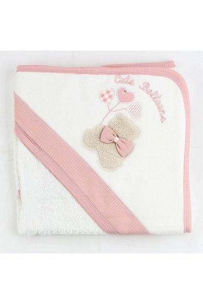 Sebi Bear Baby Bow Bath Towel - 9882