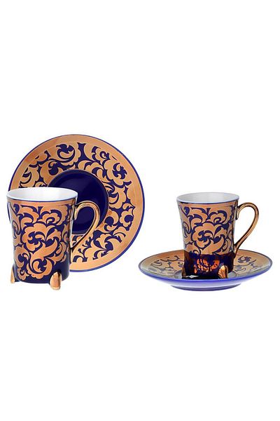 Lucky Art Bella Bone 6 Coffee Cups