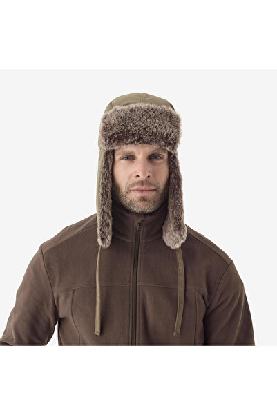 Decathlon Pălărie cu urechi Solognac - Vânătoare și observare a naturii - Maro - Toundra 500