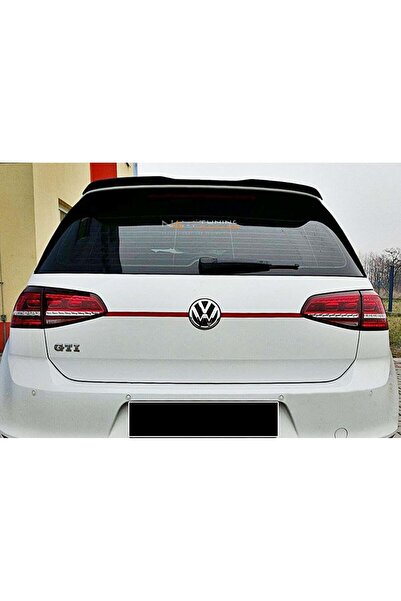 NamTuning Golf 7 Spoyler Üst Çıta Cap Ok Spoiler 2012-2019 arası Parlak Siyah