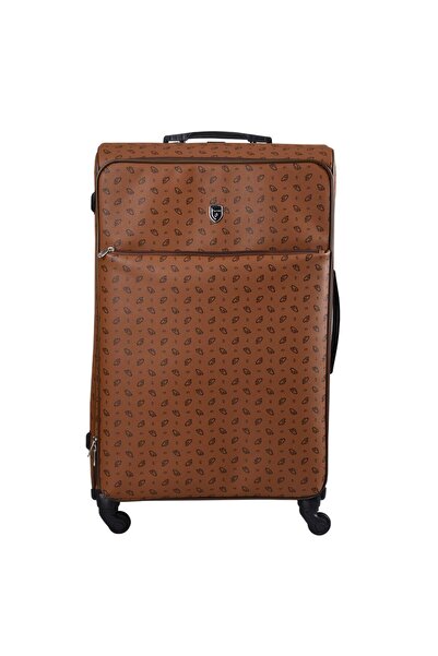 CANTAŞ Cs Baskılı 4 Tekerlekli Orta Boy Valiz 555013 Taba