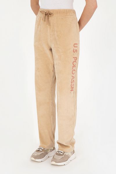 U.S. Polo Assn. بنطال رياضي رملي نسائي 50272741 -VR085