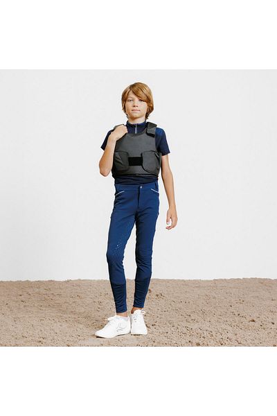Decathlon Fouganza Children's Riding Support Vest - Black - 100
