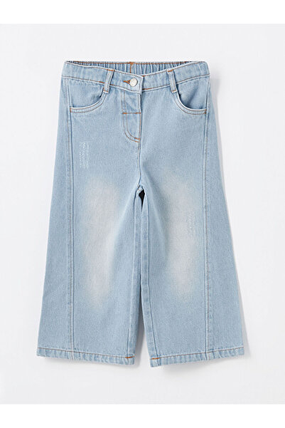 LC Waikiki Indigo Elastic Waist Basic Baby Girl Jean Pants