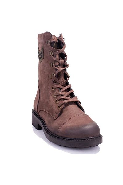 Hammer Jack 10218354   Brown Color Orthopedic Flat Heeled Women's Leather Boots