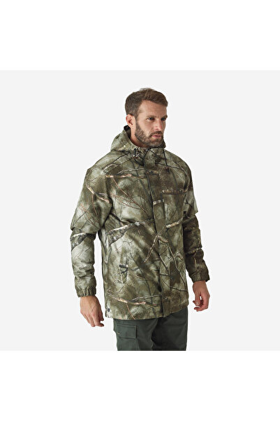 Decathlon Solognac Erkek Kamuflaj Su Geçirmez Kışlık Mont - Avcılık ve Doğa Gözlemi - 100