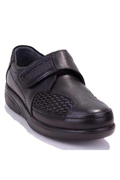 DAGOSTER DZA07-122042633 حذاء نسائي من الجلد باللون الأسود لتقويم العظام