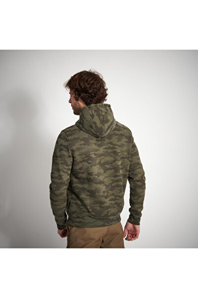 Decathlon Solognac Erkek Kamuflaj Kapüşonlu Sweatshirt - Avcılık ve Doğa Gözlemi - 500
