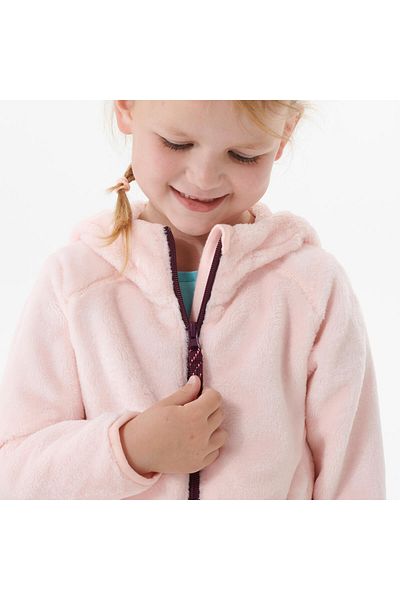 Decathlon Warm Outdoor Fleece for 2-6 Years Old Children - Pink Mh500