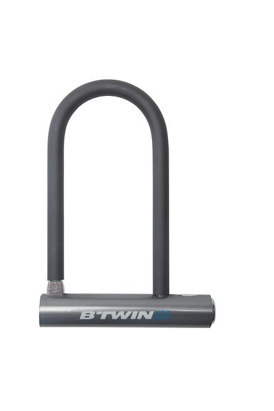 Decathlon 500 Gray U Bicycle Lock
